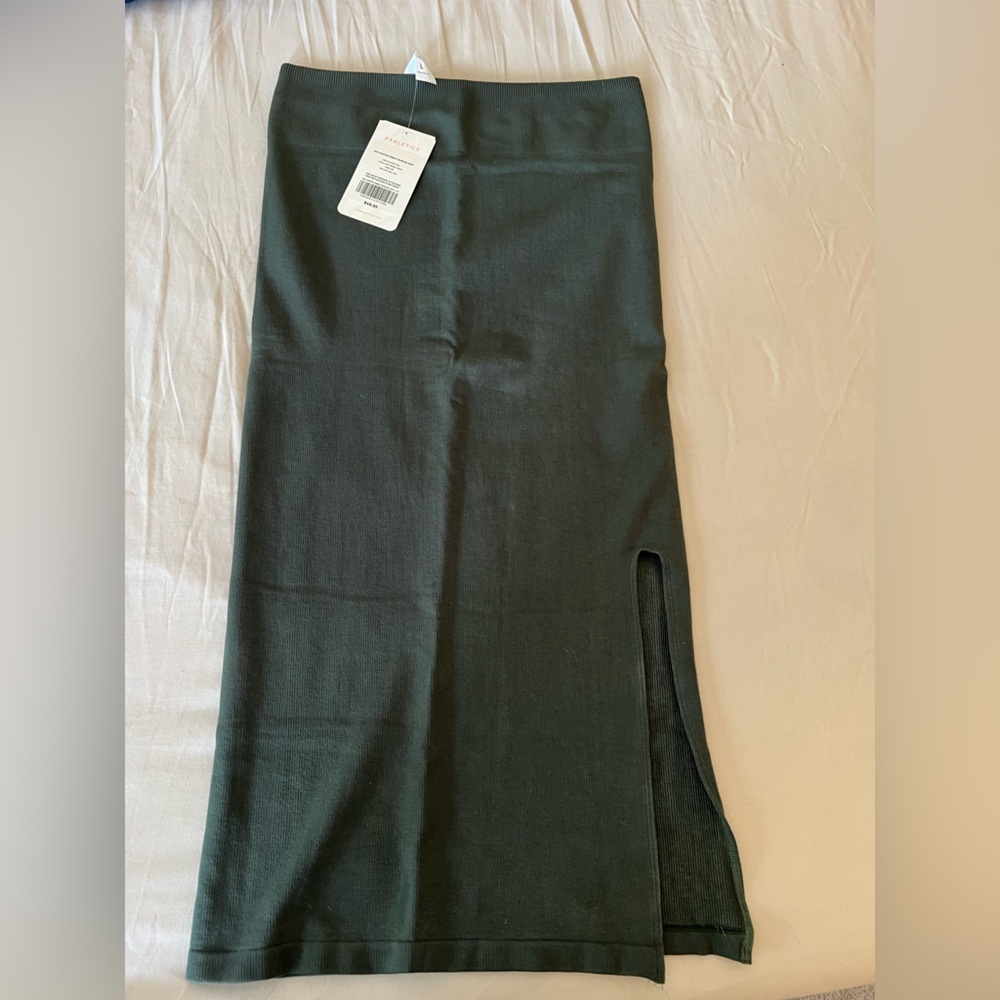 Fabletics, High Waisted Skirt, Dark Green, Large, NWT